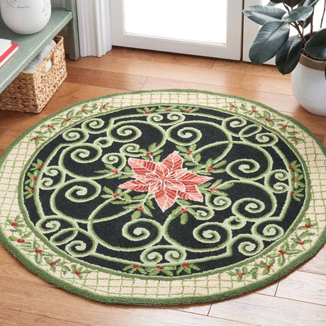 Safavieh Chelsea 4'-0" x 4'-0" Rug in Green / Beige