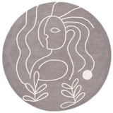 Safavieh Fifth Avenue 7'-0" x 7'-0" Rug in Grey / Ivory