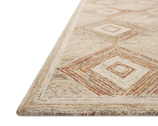 Loloi Varena Var-01 Sand/Clay Rug - rug corner