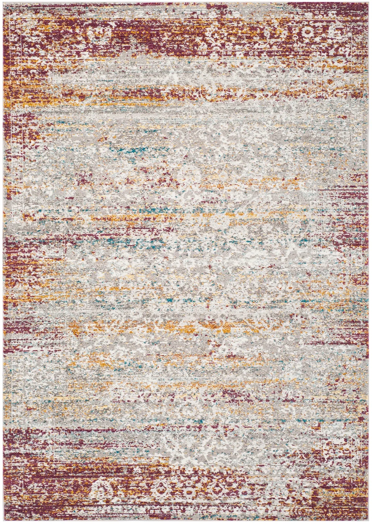 Safavieh Aria 4'-0" x 6'-0" Rug in Red / Creme