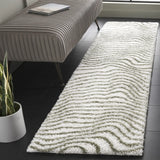 Safavieh Tahoe Shag 2'-0" x 8'-0" Rug in Ivory / Green