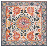 Safavieh Blossom 6'-0" x 6'-0" Rug in Ivory / Red