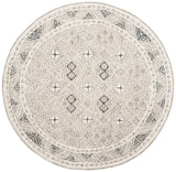 Safavieh Micro-Loop 5'-0" x 5'-0" Rug in Grey / Ivory