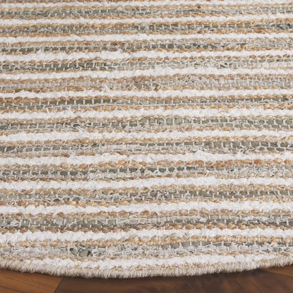 Safavieh Cape Cod 6'-0" x 6'-0" Rug in Natural / Green