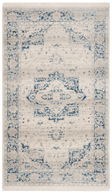 Safavieh Vintage Persian 3'-0" x 5'-0" Rug in Ivory / Blue