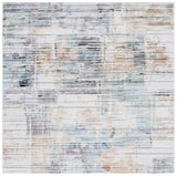 Safavieh Bel Air 6'-7" x 6'-7" Rug in Dark Grey / Gold