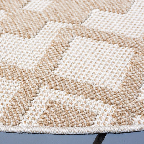 Safavieh Global 6'-7" x 6'-7" Rug in Beige / Brown
