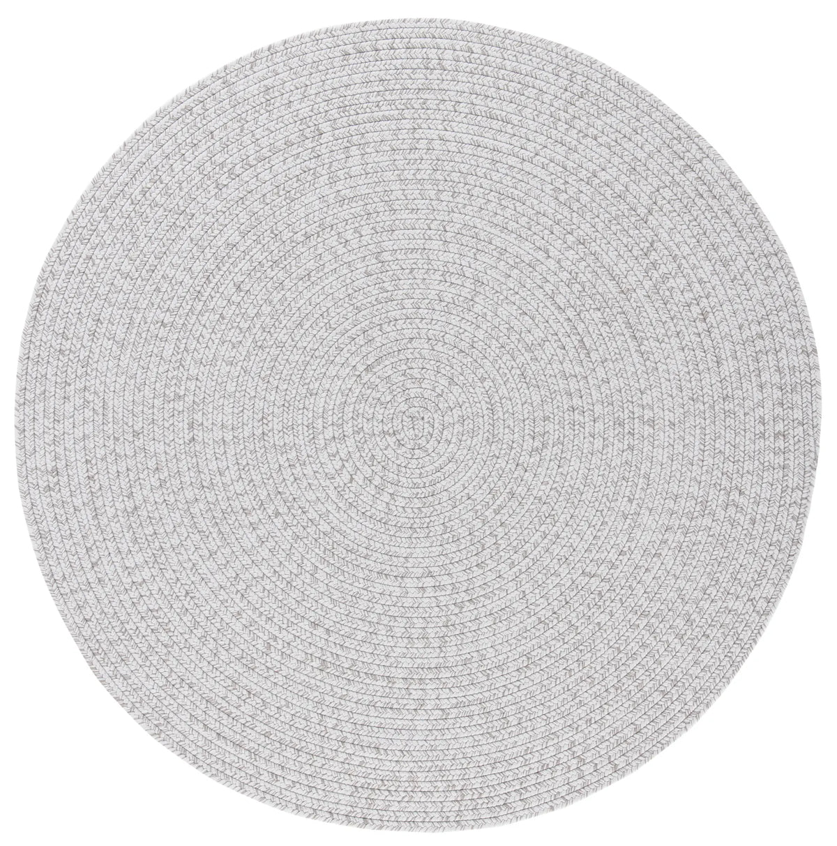 Safavieh Braided 5'-0" x 5'-0" Rug in Silver / Grey