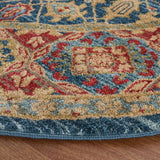 Safavieh Mahal 6'-7" x 6'-7" Rug in Light Blue / Red