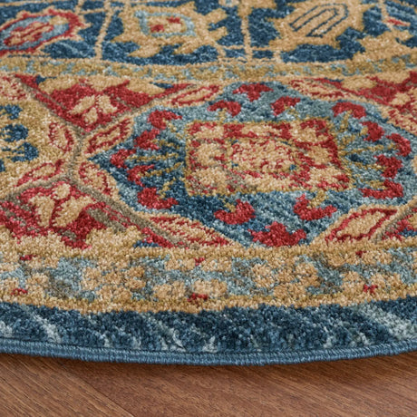 Safavieh Mahal 6'-7" x 6'-7" Rug in Light Blue / Red