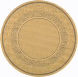 Safavieh Courtyard 5'-3" x 5'-3" Rug in Natural / Blue