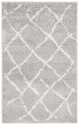 Safavieh Berber Shag 3'-0" x 5'-0" Rug in Light Grey / Cream