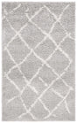 Safavieh Berber Shag 3'-0" x 5'-0" Rug in Light Grey / Cream
