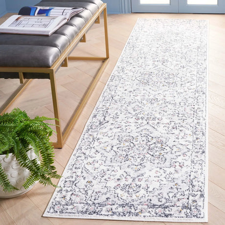 Safavieh Layla 2'-2" x 9'-0" Rug in Ivory Grey / Charcoal