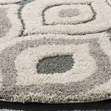 Safavieh Florida Shag 5'-0" x 5'-0" Rug in Cream / Light Blue