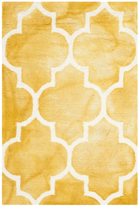 Safavieh Dip Dye 2'-0" x 3'-0" Rug in Gold / Ivory