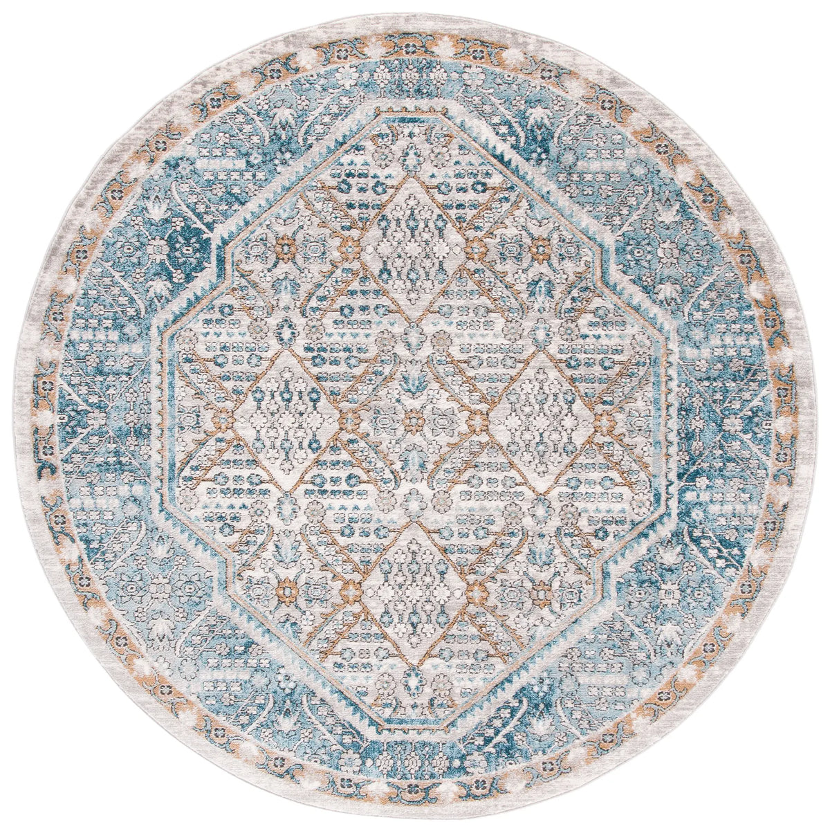 Safavieh Shivan 6'-7" x 6'-7" Rug in Blue / Grey