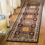 Safavieh Heritage 2'-3" x 8'-0" Rug in Navy / Orange