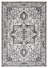 Safavieh Tulum 4'-0" x 6'-0" Rug in Ivory / Black