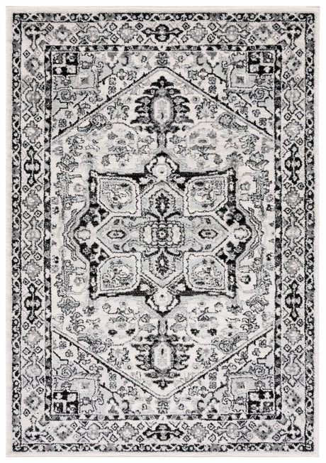 Safavieh Tulum 4'-0" x 6'-0" Rug in Ivory / Black
