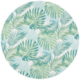Safavieh Barbados 500 5'-3" x 5'-3" Rug in Green / Teal
