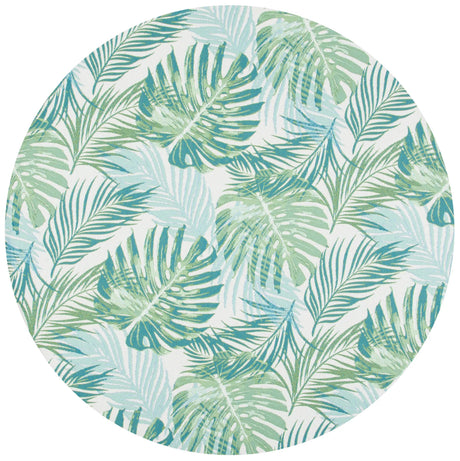 Safavieh Barbados 500 5'-3" x 5'-3" Rug in Green / Teal