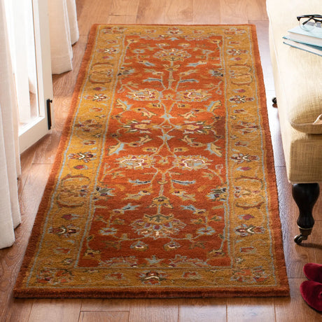 Safavieh Heritage 2'-3" x 10'-0" Rug in Red / Natural