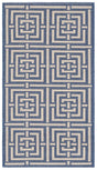 Safavieh Courtyard 2'-0" x 3'-7" Rug in Blue / Bone