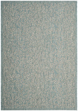 Safavieh Courtyard 5'-3" x 7'-7" Rug in Aqua / Grey