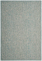Safavieh Courtyard 5'-3" x 7'-7" Rug in Aqua / Grey