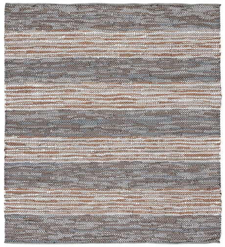 Safavieh Vintage Leather 6'-0" x 6'-0" Rug in Grey / Natural
