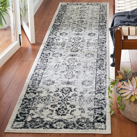 Safavieh Tulum 2'-0" x 9'-0" Rug in Ivory / Black