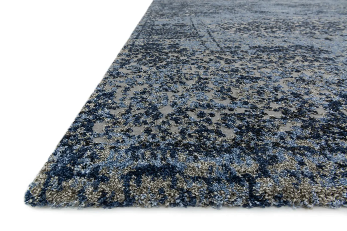 Loloi Viera VR-06 Lt. Blue / Grey Rugs - rug corner