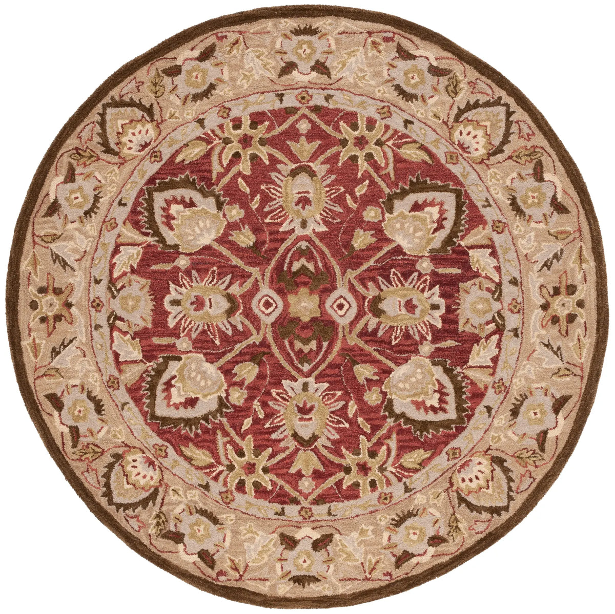 Safavieh Antiquity 6'-0" x 6'-0" Rug in Red / Beige