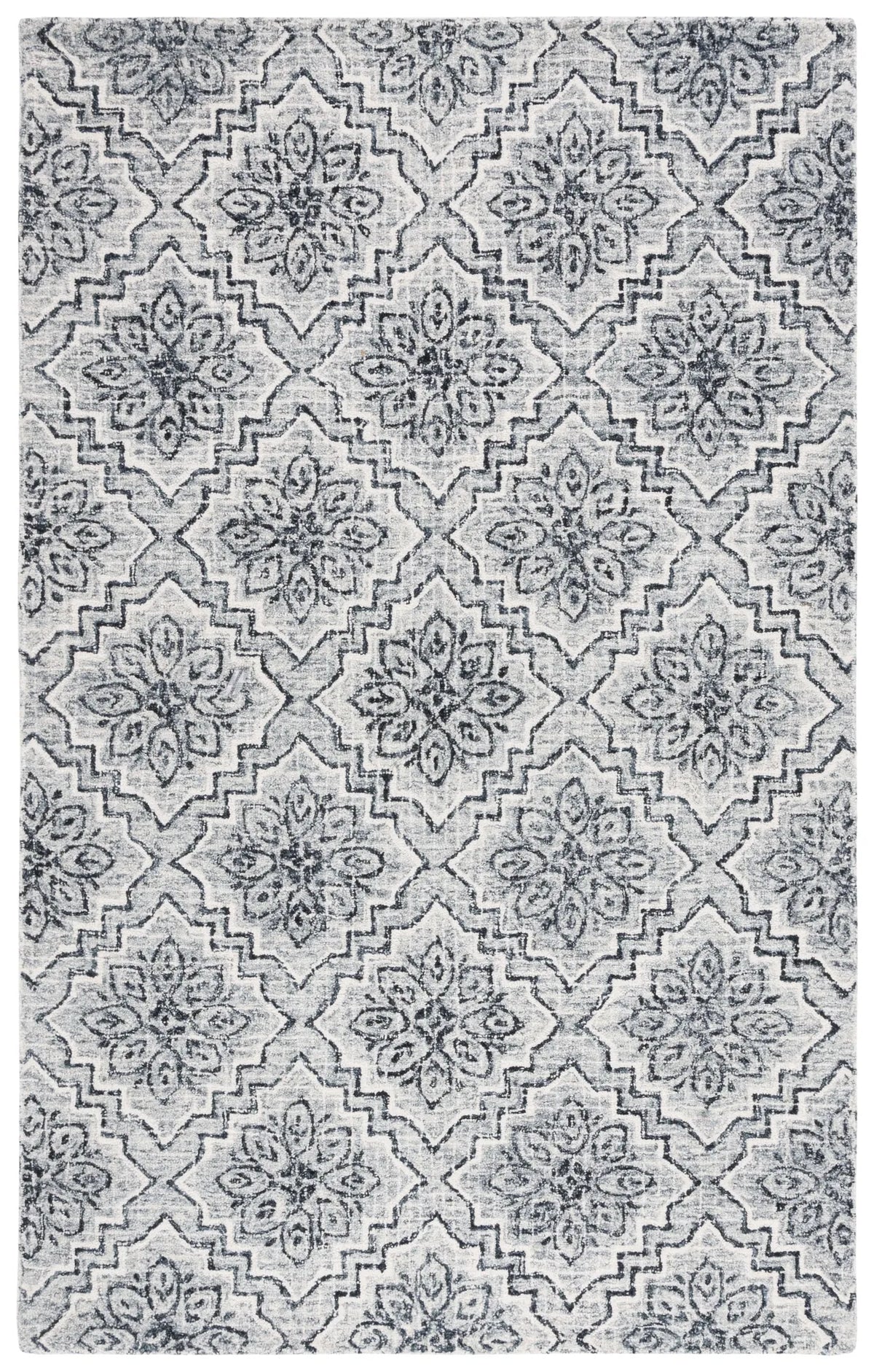 Safavieh Abstract 4'-0" x 6'-0" Rug in Dark Blue / Grey