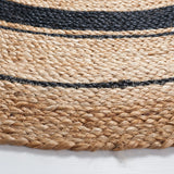 Safavieh Natural Fiber 5'-0" x 5'-0" Rug in Black / Natural