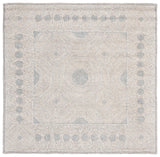 Safavieh Micro-Loop 5'-0" x 5'-0" Rug in Silver / Beige
