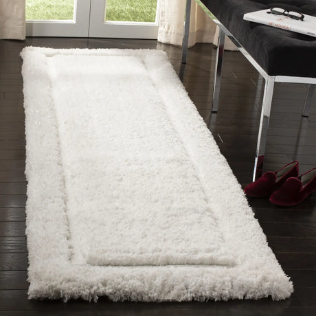 Safavieh Glamour Shag 2'-3" x 8'-0" Rug in Ivory