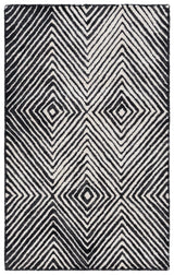 Safavieh Ebony 3'-0" x 5'-0" Rug in Black / Ivory