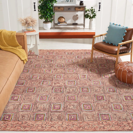 Safavieh Aspen 6'-0" x 9'-0" Rug in Pink / Blue