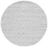Safavieh Marbella 6'-0" x 6'-0" Rug in Blue / Ivory