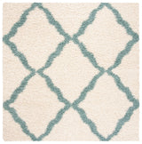 Safavieh Sgd-Dallas Shag 6'-0" x 6'-0" Rug in Ivory / Seafoam