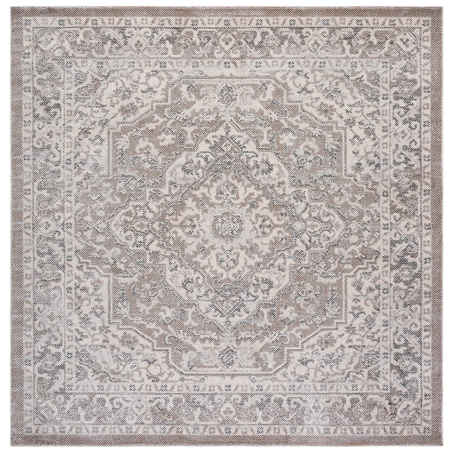 Safavieh Harrison 6'-7" x 6'-7" Rug in Beige / Ivory Grey