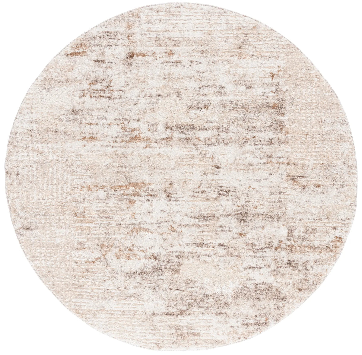 Safavieh Ravine Shag 6'-7" x 6'-7" Rug in Beige / Ivory