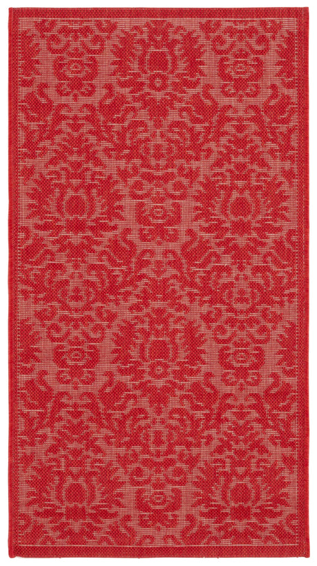 Safavieh Courtyard 2'-0" x 3'-7" Rug in Red / Red