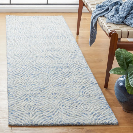 Safavieh Metro 2'-3" x 8'-0" Rug in Blue / Ivory