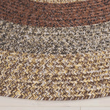 Safavieh Braided 5'-0" x 5'-0" Rug in Brown / Gold