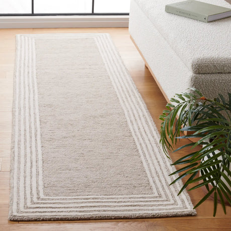 Safavieh Abstract 2'-3" x 8'-0" Rug in Beige / Ivory