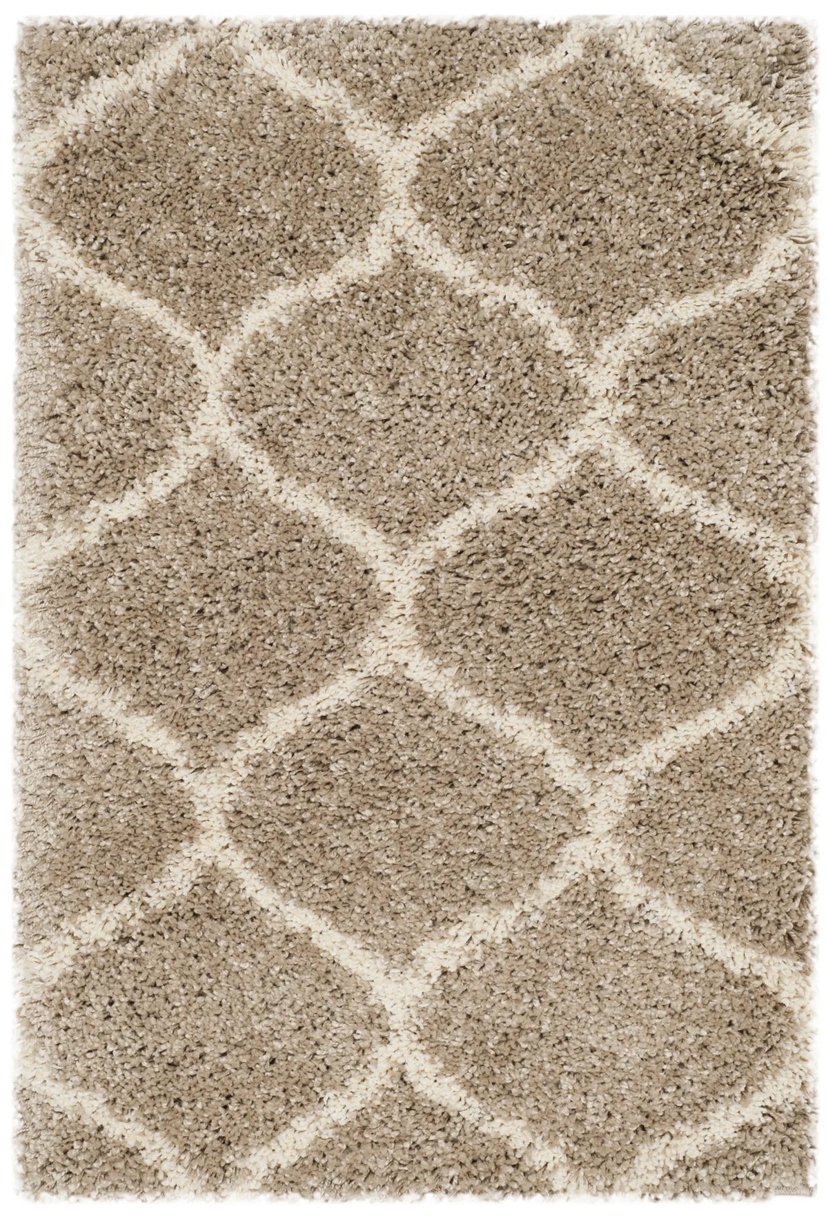 Safavieh Hudson Shag 2'-0" x 3'-0" Rug in Beige / Ivory