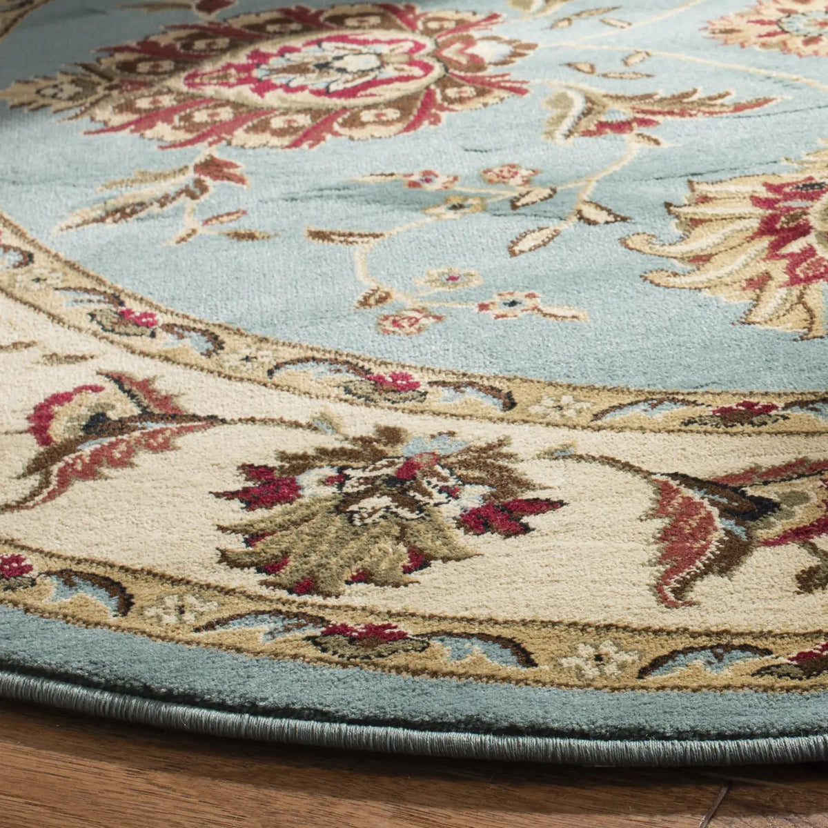 Safavieh Lyndhurst 5'-3" x 5'-3" Rug in Blue / Ivory